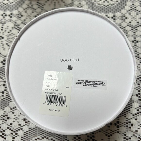 NEW Girls White Faux Fur Earmuffs Pink Velvet Band Rainbow Sequin Winter Warm - Picture 14 of 15